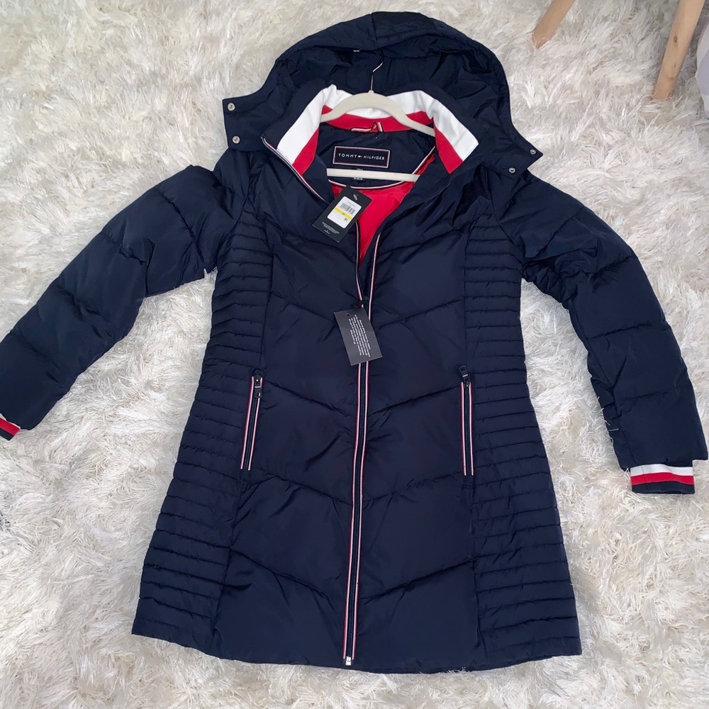 Tommy Hilfiger, coat navy blue. New with tag